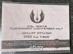 Ensemble de poignées de sabre laser Cal Kestis en édition limitée Star Wars entièrement testé, neuf