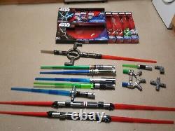 Ensemble de sabre laser Star Wars Bladebuilder rouge Hasbro Bundle Joblot