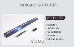 Épée lumineuse en métal E31 noire (Baselite Premium)