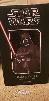 Format Sideshow Premium Star Wars Darth Vader Figure Illuminez Sabre Et Costume 2005
