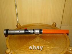 Hasbro Star Wars Electronique Jedi Lightsaber Orange 2002 Loose