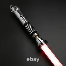 Hot Star Wars Luke Skywalker Lightsaber Silver Metal 12 Couleurs Rgb Light Replica