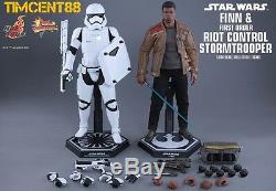 Hot Toys Mms346 Star Wars Finn Premier Ordre De Contrôle Anti-émeute Stormtrooper Nouv Régl