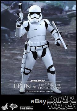 Hot Toys Star Wars Finn & Riot Control Stormtrooper Figure Set 1/6 Échelle Mms346