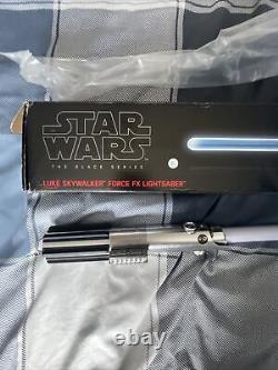 La série Star Wars Black Luke Skywalker Sabre laser Blue Force FX