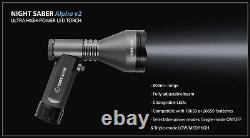 Lampe torche pistolet Night Saber Alpha à main avec projecteur à illumination très longue portée à LED