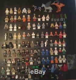 Lot De 103 Figurines Lego Star Wars, Batman, Indiana Jones, Sabres Laser, Etc.