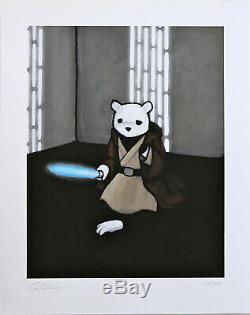Luke Chueh La Force N'est Pas Avec Moi Print Star Wars Sabre Léger Obi Wan Kenobi