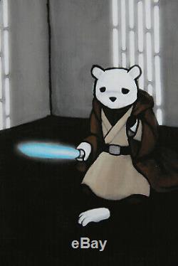 Luke Chueh La Force N'est Pas Avec Moi Print Star Wars Sabre Léger Obi Wan Kenobi