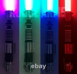 Luke Skywalker V2 Lightsaber Metal 16 Couleurs Rgb Led Replica Et Lame