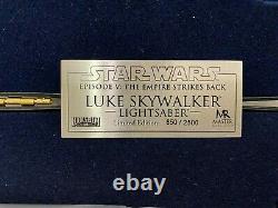 Maître Replicas Star Wars Luke Skywalker Lightsaber Empire Frappe En Arrière 11