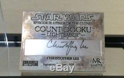 Master Répliques Count Dooku Lightsaber Signature Edition Sw-105s Star Wars Aotc