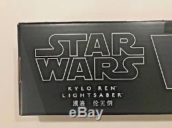 Nouveau Disney Lights Exclusif Star Wars-le Dernier Jedi -kylo Ren Premium Lightsaber