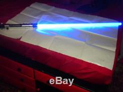 Nouveau Sabre Laser Bleu De Style De Menace Fantôme De Obi Wan Kenobi Tpm Avec Le Bruit Fx