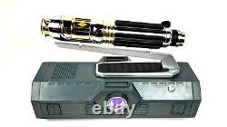 Nouveau Sabre Laser Legacy De Star Wars Galaxy Mace Windu Avec 26 Blade & Stand