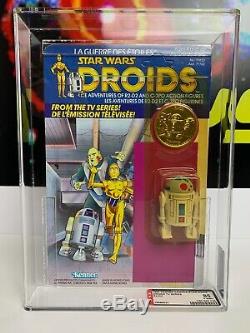 Pop Vintage Kenner Star Wars Droides 1985 R2-d2 Jusqu'à 85 Afa Canadienne Lightsaber