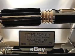 Rare 2005 Star Wars Master Replicas-mace Windu Lightsaber Aotc 222/1750