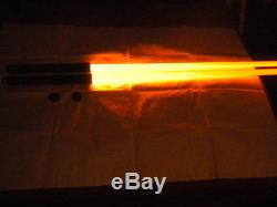 Rare Darth Maul Style Orange Double Sabre Laser Staff Nouveau Dueling Fx Ultrasabers