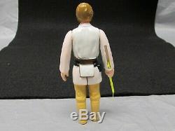 Rare Star Wars Luke Skywalker 1977 Cheveux Brun Foncé Farm Boy Kenner Figurine
