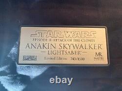 Réplique de maître Anakin Skywalker AOTC Sabre laser Édition limitée SW-121 Clones