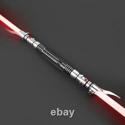 Réplique du sabre laser de Star Wars Savage Opress avec poignée en métal rechargeable pour les duels.