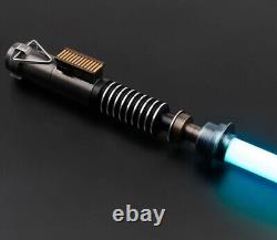 Réplique en métal argenté de la lumière R0TJ RGB de Luke Skywalker dans Star Wars