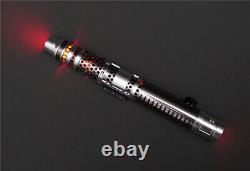 Réplique en métal argenté du sabre laser de Ventress de Star Wars : L'Ordre déchu par 89sabers
