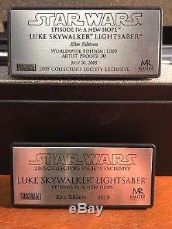 Répliques De Maître Luke Skywalker Elite Édition Lightsaber Star Wars Anh # 119 Prop