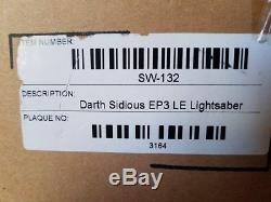 Répliques De Maîtres Darth Sidious Lightsaber Edition Limitée Star Wars Rots Sw-132