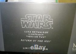 Répliques De Maîtres Star Wars Luke Skywalker Ep6 V2 Version 2 Sabre Laser Sw-171 Mib