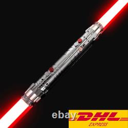 Sabre laser style Darth Maul en RGB avec base Smoothswing éclairée pour cosplay Sith