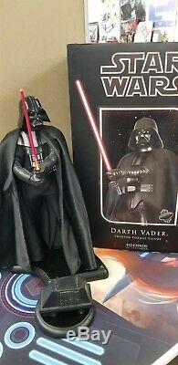 Sideshow Premium Format Star Guerres Darth Vader Figure Illuminant Sabre Et Combinaison 2005