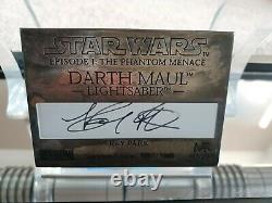 Star Wars Darth Maul Lightsaber Replica Master Replicas Edition Signature