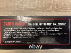 Star Wars Darth Vader Master Replicas Force FX Lightsaber De 2005 Boîte VGC Utilisé