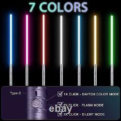 Star Wars Double 2 Lightsaber Replica Force Fx 7 Couleur Rechargeable Metal Uk