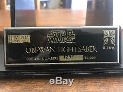 Star Wars Icons Réplique Obi-wan Kenobi Sabre Laser Prop Prop Afbb Comme Premier Construit A +