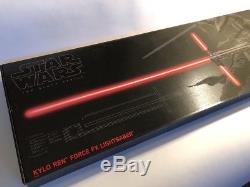 Star Wars Le Sabre Laser De Luxe Kylo Ren Force Fx De Série Noire Avec Lumière Et Son