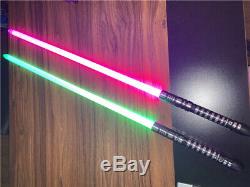 Star Wars Lightsaber 2pcs Dueling Force Fx Jedi Métal Toy Hilt 16 Couleurs Épée