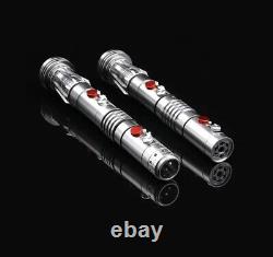 Star Wars Lightsaber Darth Maul Cosplay Silver Metal Red Light Prop Anniversaire