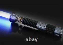 Star Wars Lightsaber Replica Force Fx Obi-wan Dueling Poignée Métallique Rechargeable