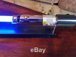 Star Wars Lumière Saber- Force Fx & Stand 2005 Master Replicas Sounds Blue Light