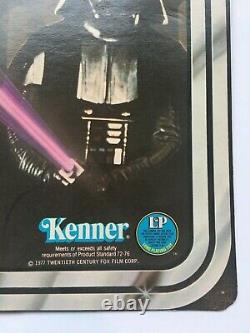 Vintage 1977 Star Wars Dark Vador 12 Back Kenner Original Package Scellé