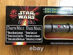 Vintage Star Wars Episode 1 Électronique Darth Maul Lightsaber Unused 1999
