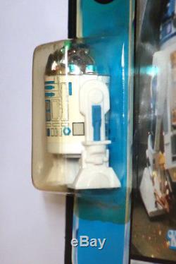 Vintage Star Wars Kenner1984 Potf R2-d2 Avec Sabre Laser Pop 92 Retour Non Poinçonné
