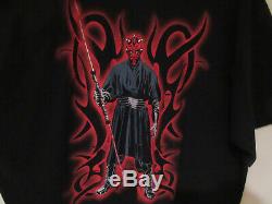 Visage Rouge De Darth Maul, Tee-shirt Star Wars Original, Costume Complet De Dark Avec Sabre De Lumière